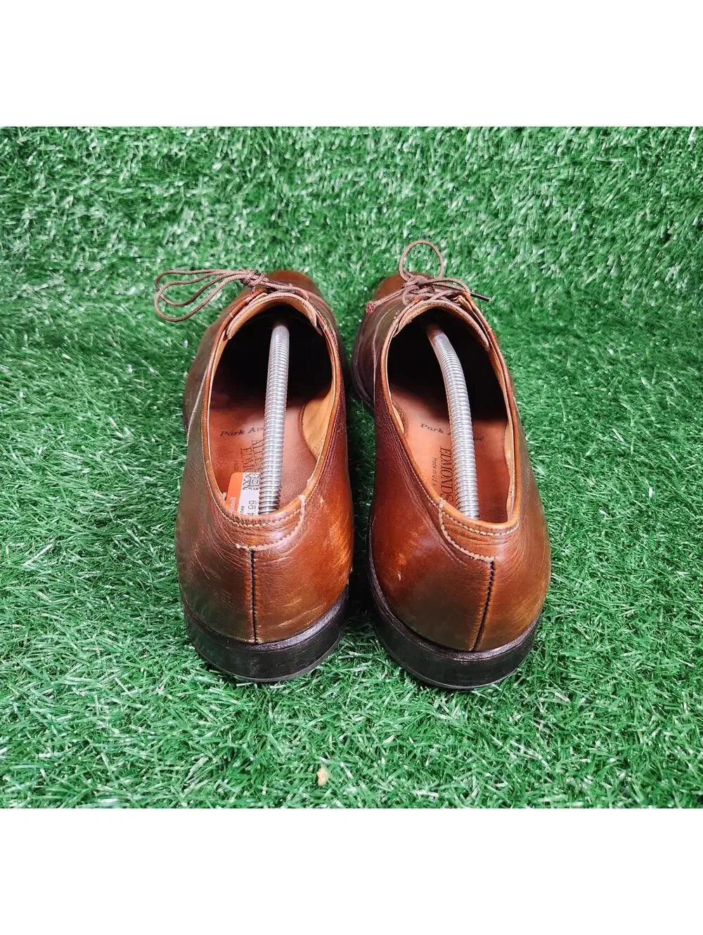 Allen Edmonds Park Avenue Men's Size 12 B Shoes Brown Leather Cap Toe Oxfords